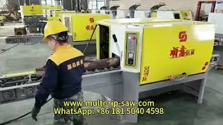 305 Model Log Multi Rip Saw Machine for Wooden Pallets Blockboards Wood Processing Saw Machines
