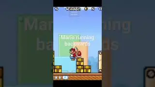 Mario can run backwards