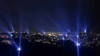 Spectacular light show Jerusalem