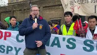 Benedict Rogers at 7th protest against Chinese super embassy