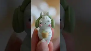 clay with me (making matcha bunnies 🍵) #polymereclay