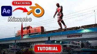 Import After Effects Tracking Data into Blender || Mixamo Rigging | Blender Tutorial | No Plugin