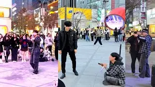 [STREET ARTIST] HARANG. WITH AUDIENCE HONGJUN. INTERACTIVE SINCHON BUSKING. 250311.