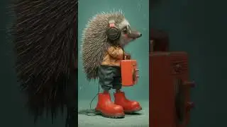 Hedgehog Rock&rsquo;n Roll #AI #Hedgehog 