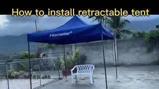 How to install retractable tent?