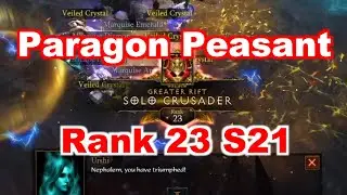 Diablo 3 [Season 21] Crusader Rank 23 (GR 130): Paragon Peasant EP.02 (p1700)