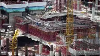 Crane Building Under Construction Stock Footage | No Copyright 4K Stock Footage | Creative Common