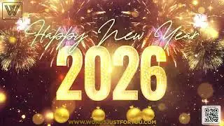 Free Full HD Happy New Year 2026 Countdown and Fireworks Video with Sound for WhatsApp Messengers