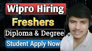 WIPRO HIRING 2026 | Diploma Student HIRING Apply करा लवकर #wipro #diplomastudent#programming#coding 