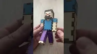 🟩 STEVE &ndash; pixelov&aacute; legenda v dreve🟦Laserom presne vyrezan&eacute; 🔥