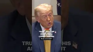 Trump vents his anger about Putin during Cabinet meeting