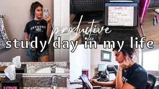 PRODUCTIVE study day in my life: how I study, accounting major, ipad pro digital studying