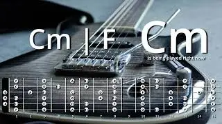 Easy Dorian Two-Chord Jamtrack in C Dorian with Chords & Scales; 86 bpm Backing Track, Play along