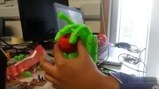 GeniSys Proto (a Prototype Soft Robotic Hand) First Grasping Demo