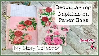 Decorating Pockets with Napkins - My Story Collection