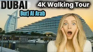 🇦🇪 Burj Al Arab Beach Walk - Dubai's ICONIC View! 🏖️🛥️