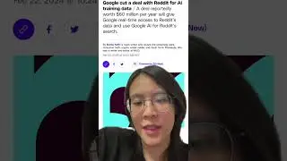 why google ai use reddit data #aistartup #ai #reddit #techstartup