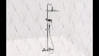How to install the thermostatic shower mixer set?