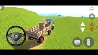 Indian Tractor Driving 3D Gameplay 🚜 New Swaraj Tractor Off-Road Driving 🔥 Android Gameplay 
