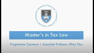 Master's in Tax Law | 2025