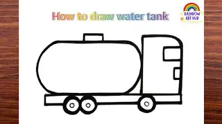How to draw water tank easy | Step by Step Drawing for Kids | #watertankdrawing