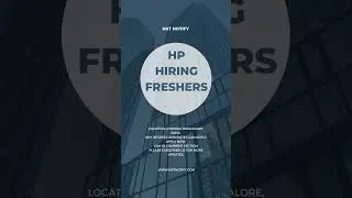 Hp Hiring Freshers | Any Degree | Work from home jobs 2023