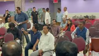 Zakaria Chowdhury New York Mohanogor Awami League president Zakaria Chowdhury addressing
