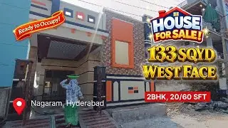 133 SqYd West face 2BHK independent house for sale Nagaram Hyderabad 