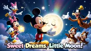 🌙😴 Mickey and the Sleepy Moon | Bedtime Story for Kids | Fun Cartoon Adventure 