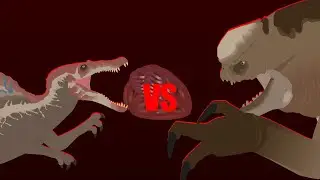 JP3 Spinosaurus vs Distortus rex (stick nodes)