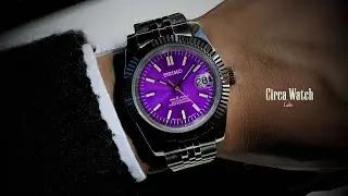 Seiko Datejust Mod | Purple dial - #seikomod #datejust #luxurywatches