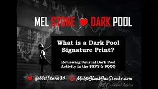 What is a Signature Dark Pool Print?     $SPY $QQQ $IWM $DIA