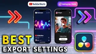 Best Instagram Reel & YouTube Short Export Settings | Davinci Resolve Tutorial