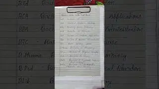 Course After 12th full forms ( part-2)  LLB, NDA, ANM....