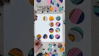 Создание этого коллажа из кругов &mdash; это катарсический процесс 😌 #артмедитация #осознанноеискусство...