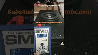 Audio Legion MAX08D2 #sub #excursion #shorts SMD-AMM1 #dyno Test #bass #flex #fyp