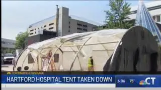 Hartford Hospital Surge Tent Taken Down