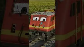 WAP-4 loves Butterflies | Train video #shorts #train #animation #railway #butterfly #indianrailways