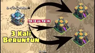 Rekor nih TH 13 Ratakan TH14 Tiga Kali Beruntun COC INDONESIA