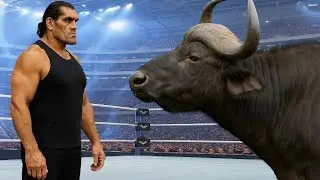Great khali vs buffalo : full match - WWE 2K24 | 28 December 2025