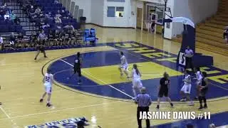 JASMINE DAVIS WEST VIRIGINA STATE OFFICIAL 17-18 HIGHLIGHT TAPE
