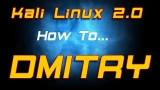 How To - Kali Linux 2.0 - Dmitry Information Gathering Tool