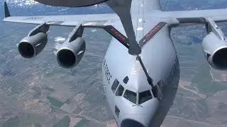 Air National Guard KC-135 In-flight Refueling C-17