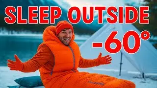 Sleeping Outside in &ndash;60 Degrees Celsius ❄️ | Real Cold Survival Test 🥶