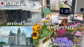✨travel with me • arrival + moving into university/medical school + room tour in ireland 🇮🇪 PART 2