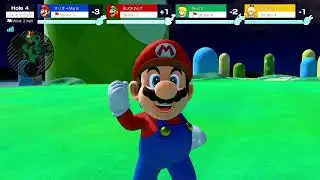 Mario Golf SuperRush Mario vs Luigi vs Peach vs Rosalina