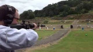 Saddle Butte Machine Gun Shoot 2013 - Suppressed M16