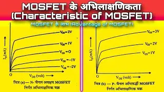 MOSFET के अभिलाक्षणिकता (Characteristics of MOSFET) | MOSFET के लाभ (Advantage of MOSFET) | Physics