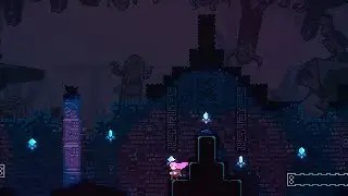Quiet and Falling - Depths |  Celeste ambience | Black screen