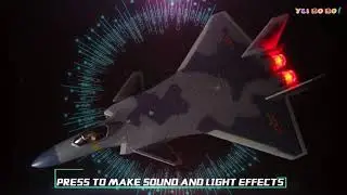 YEIBOBO ! F-16 and F-22  - 1/100 Diecast Airplane Model Pull Back Fighter Toy